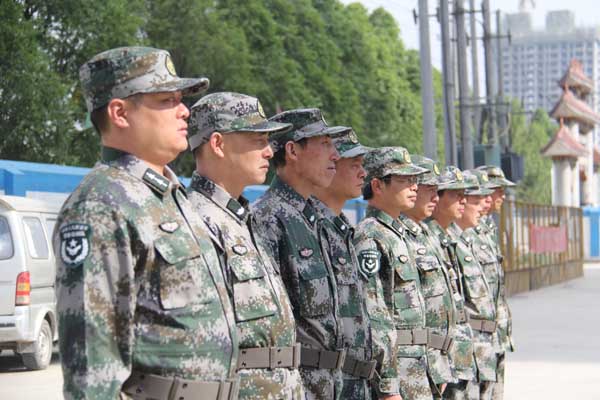 預(yù)備役列隊訓練